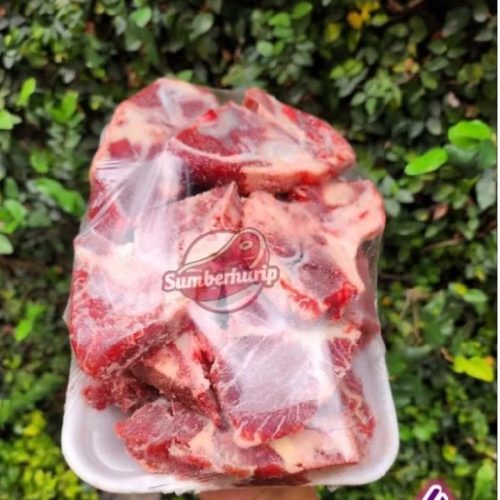 Iga gondrong sapi 1 kg fresh, gurih, halal, berkualitas